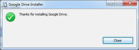 Aide à l'installation de Google drive