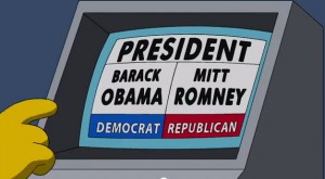 Dimanche détente : Homer Simpson va t il voter Barack Obama ou Mitt Romney ?