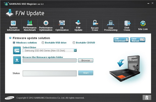 Aide à l'installation du SSD Samsung Série 840