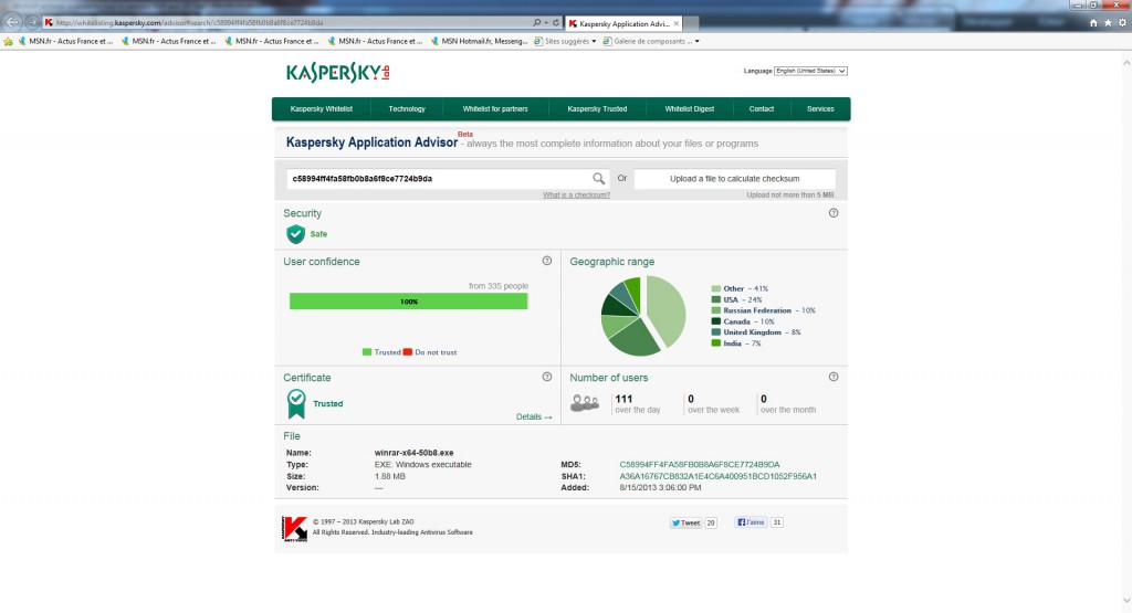 Kaspersky application advisor что это