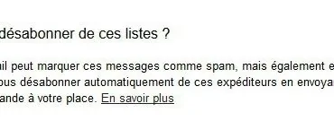 Gmail vous désabonne automatiquement