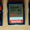 Comparatif des vitesses des cartes mémoires SD Sandisk et Transcend