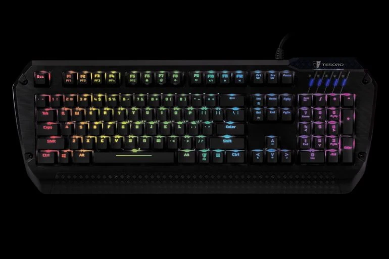 Clavier Lobera Spectrum avec rétroéclairage RGB touche par touche de Tesoro