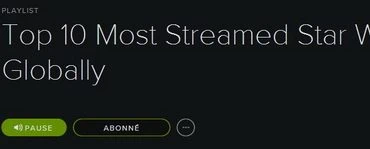 La Journée Internationale de Star Wars : Les musiques Star Wars les plus streamées sur Spotify