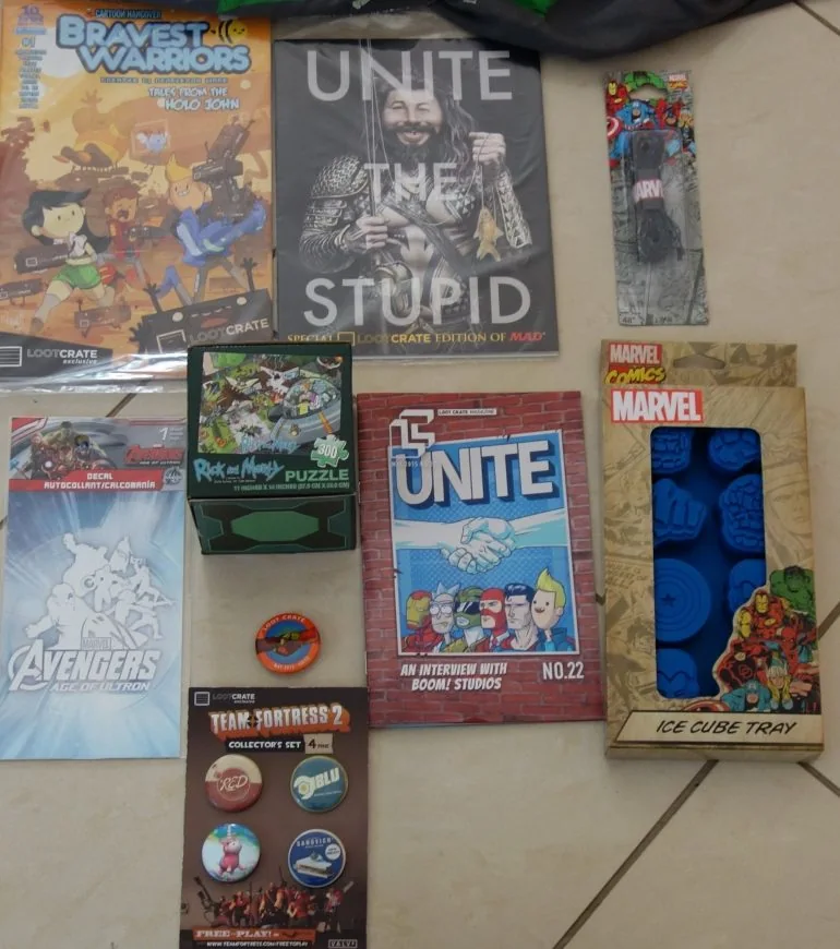 Réception Lootcrate mai 2015 (boite geek)