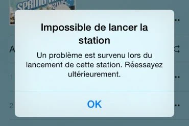 Apple music : Le premier défaut