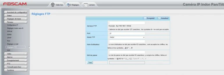 Tuto configuration d'une caméra IP Foscam FI9821P ou d'une autre caméra Foscam