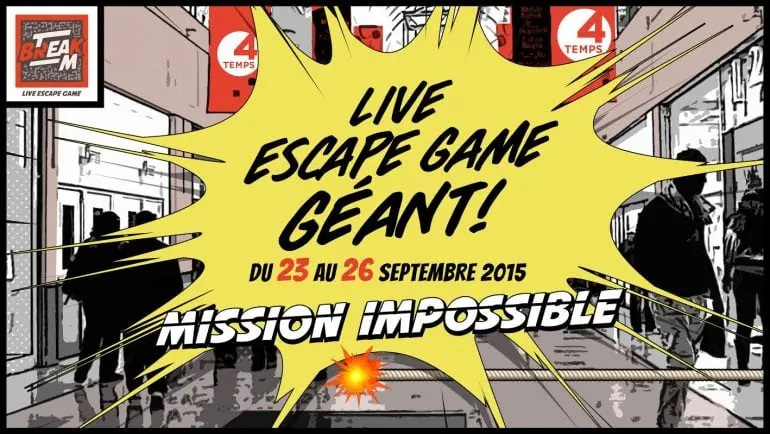 Le plus grand Live Escape Game de France du 23 au 26 septembre 2015