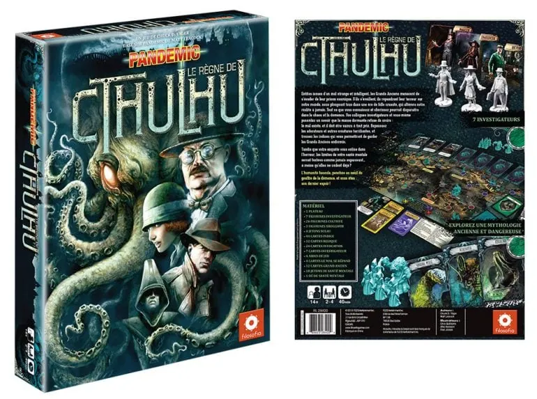 Unboxing et résumé vidéo du jeu Pandemic : Le règne de Cthulhu
