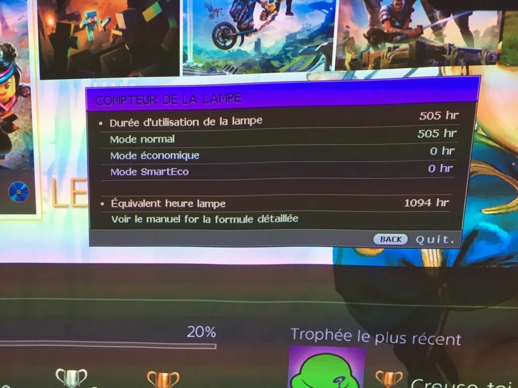Test du vidéoprojecteur Benq W1090