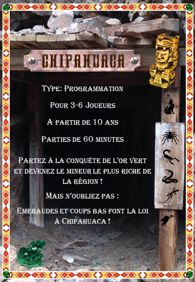 Découverte exclusive du jeu Chipahuaca d'Eric Jumel