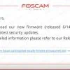 Correction des bugs de sécurité Foscam