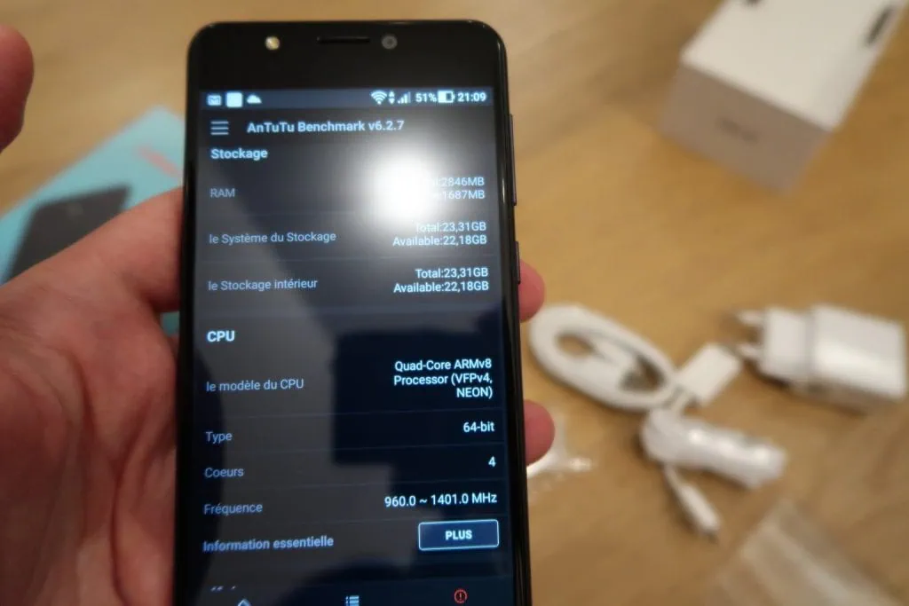 Test du smartphone Asus Zenfone 4 Max ZC520KL
