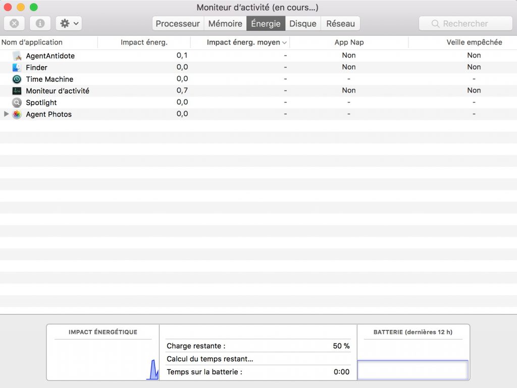 macbook aide batterie décharge trop vite