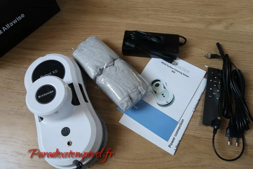 Test robot lave vitre Alfawise S60