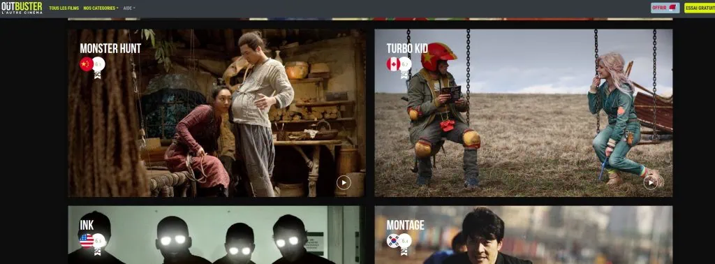 Mon top abonnement SVOD légal 2017/2018