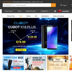 Les correspondances des Warehouse de Gearbest