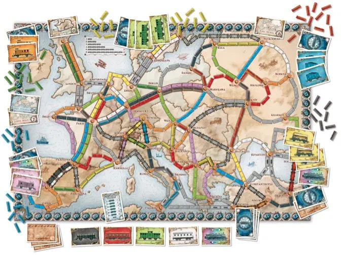 Les Aventuriers du Rail Europe Chez Days Of Wonder