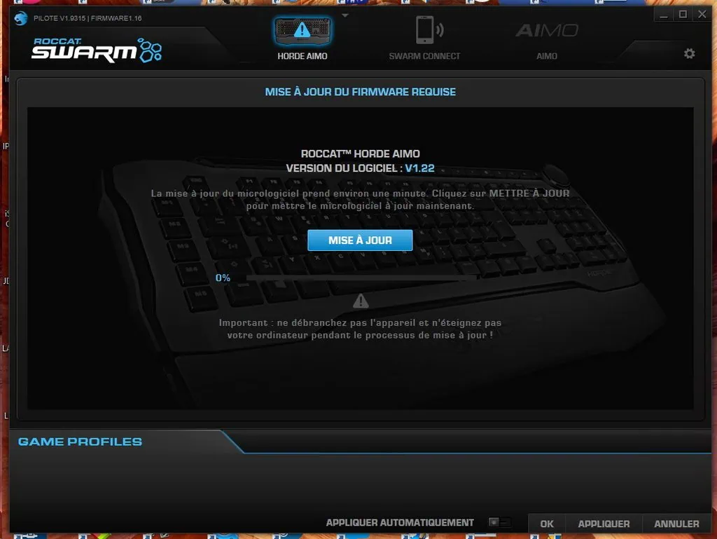 Test du clavier ROCCAT Horde AIMO