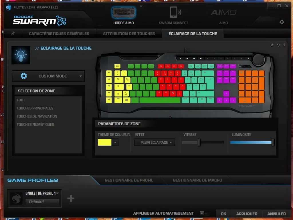 Test du clavier ROCCAT Horde AIMO