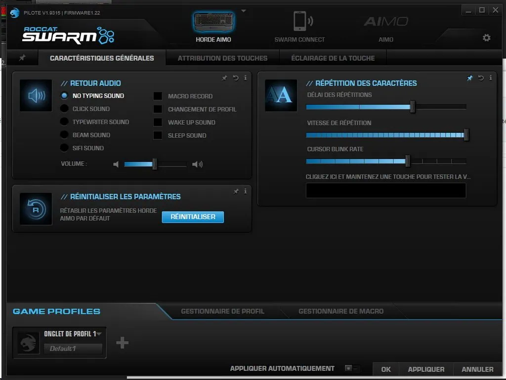 Test du clavier ROCCAT Horde AIMO
