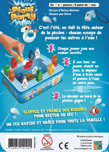 Plouf Party, faut (pas) pousser ! Chez Cocktail Games