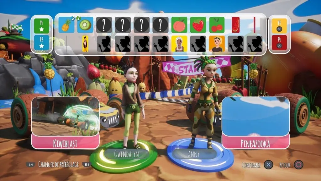 Test de All-Star Fruit Racing sur PS4