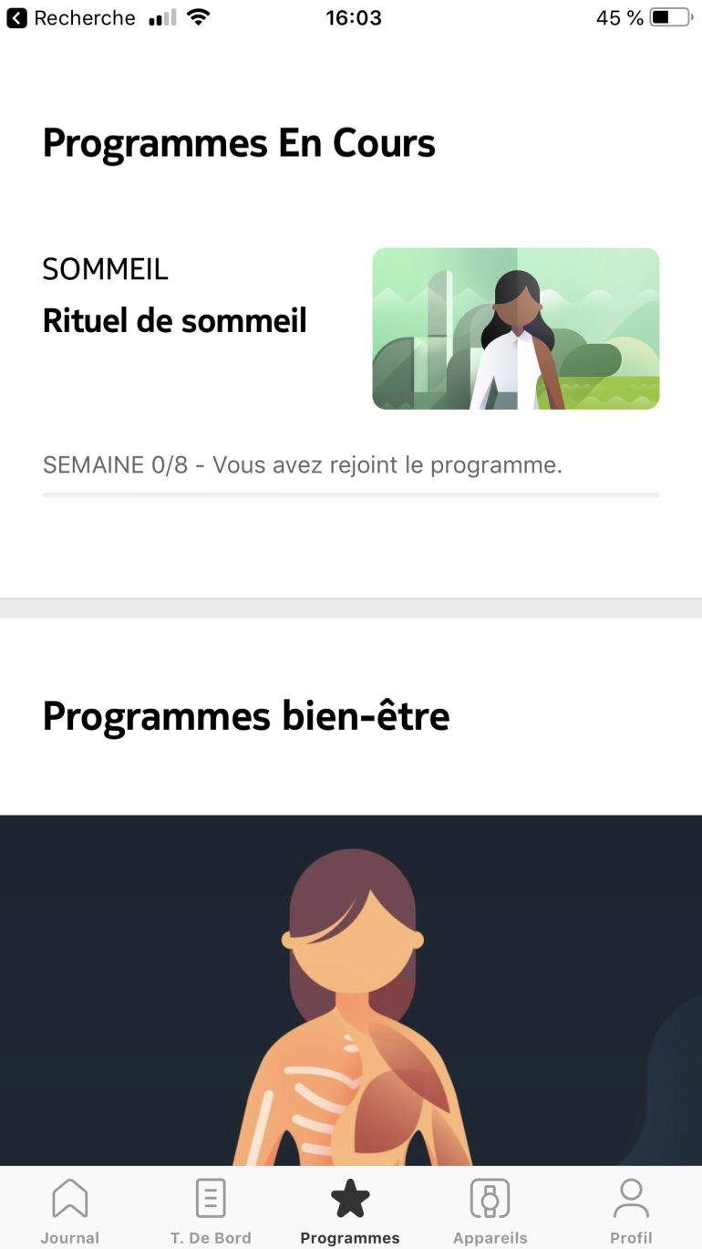 Test du Withings Sleep