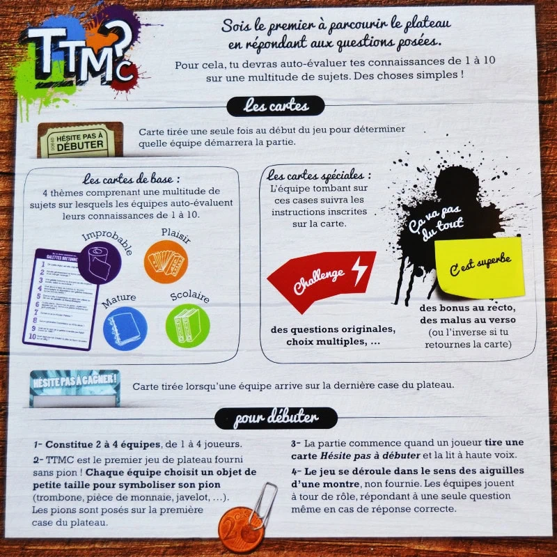 TTMC ? Saurez vous vous mettre une note ?