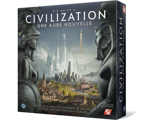 Sid Meier’s Civilization : Une Nouvelle Aube, traversez les Ages chez Fantasy Flight Games.