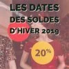 Les dates des soldes d'hiver 2019
