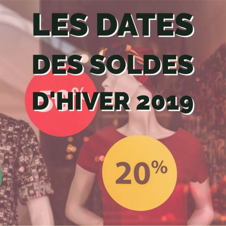 Les dates des soldes d'hiver 2019