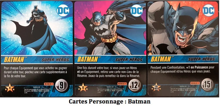 Test de DC Comics Deck-building game RIVALS : Batman Vs le Joker, Le Face à Face chez Don’t Panic Games