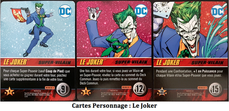 DC Comics Deck-building game RIVALS : Batman Vs le Joker
