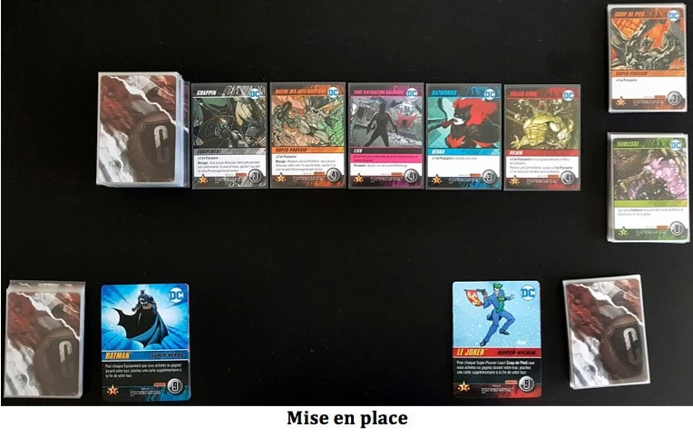 Test de DC Comics Deck-building game RIVALS : Batman Vs le Joker, Le Face à Face chez Don’t Panic Games