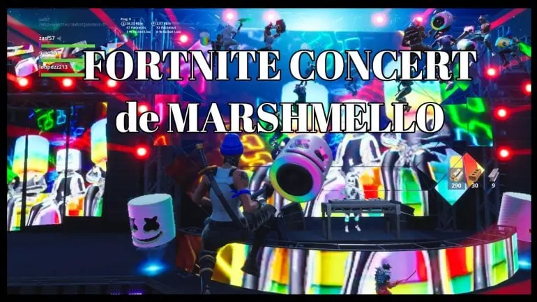 Le concert de MARSHMELLO sur Fortniite