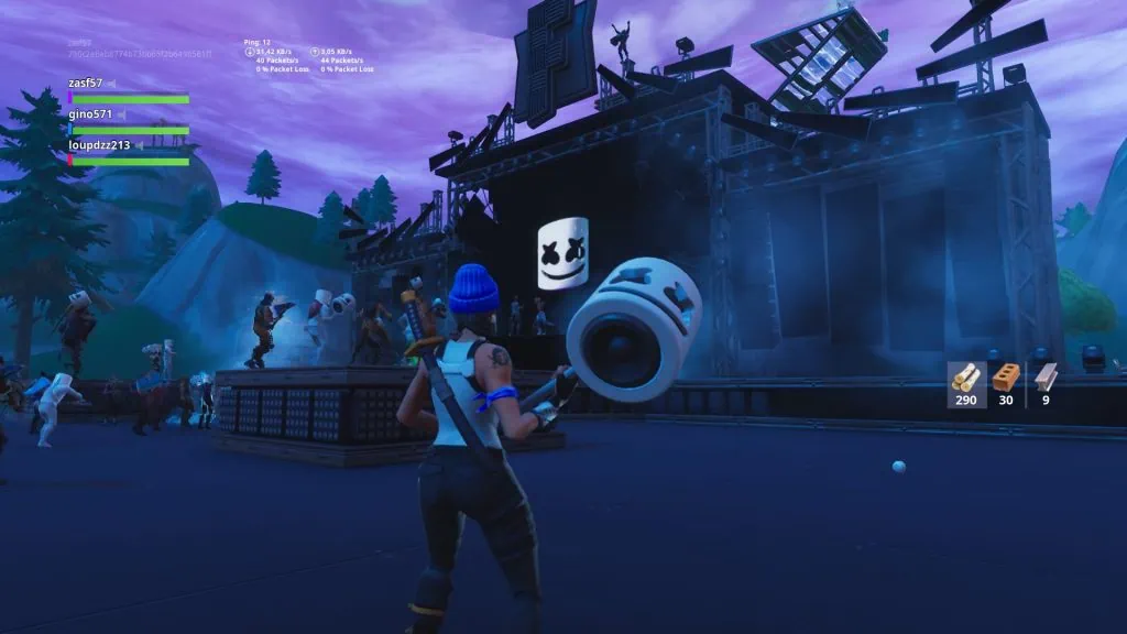 Fortnite avec Dj Marshmello