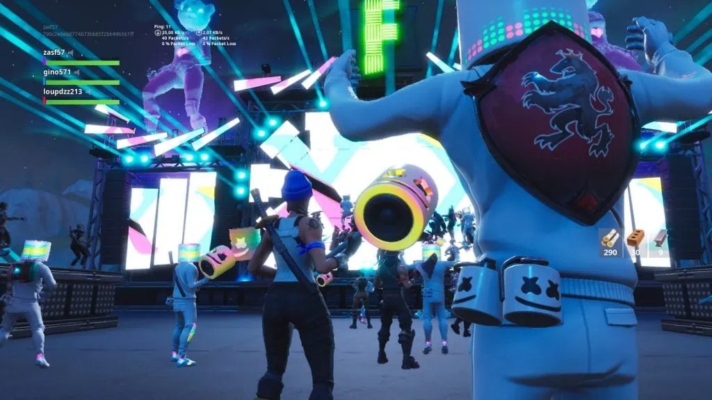 Fortnite avec Dj Marshmello