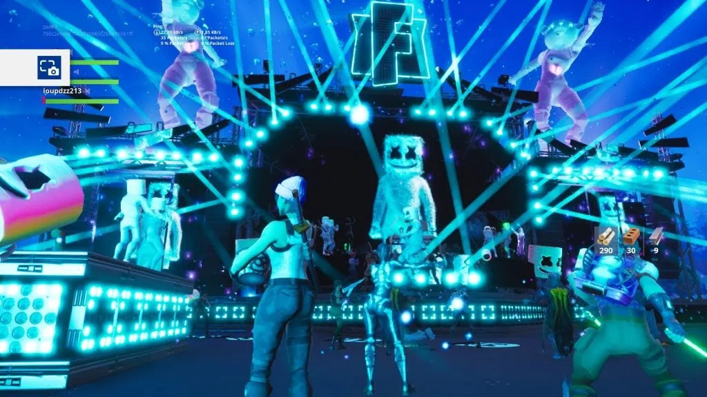 Fortnite avec Dj Marshmello