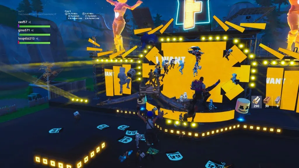 Fortnite avec Dj Marshmello