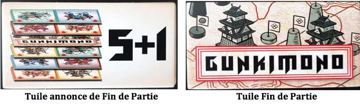 Gunkimono, rime avec bataille de dominos chez Renegade France et Origames.