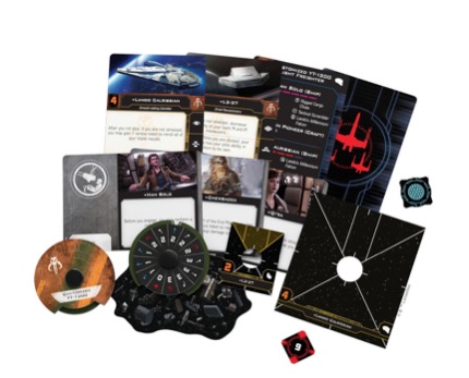 Star Wars X-Wing, le Faucon Millenium de Lando chez Fantasy Flight Games