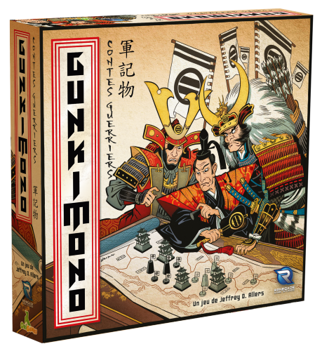 Gunkimono, rime avec bataille de dominos chez Renegade France et Origames.