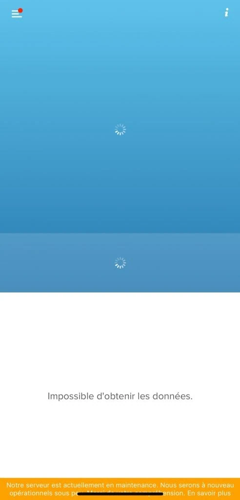 Netatmo indisponible