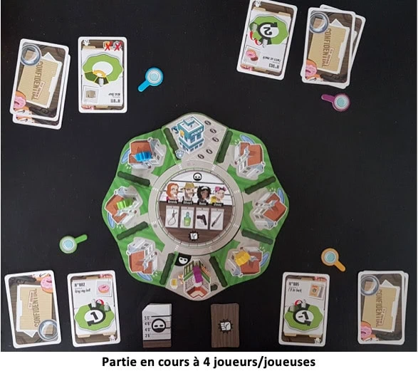 Test de Small Detectives de Charles Chevalier et Bruno Faidutti. Trouvez l’arme et le coupable avec Pixie Games