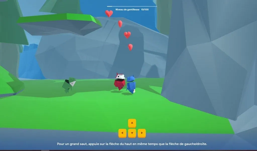 Ecran du jeu interland le royaume de la gentillesse