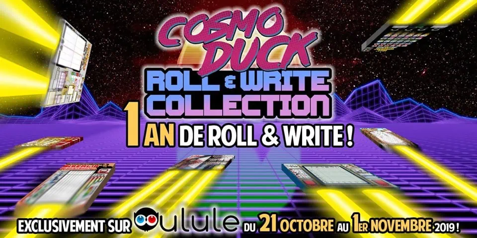 Test de Cosmo Duck Roll & Write Collection de Phil Vizcarro chez Cosmo Duck