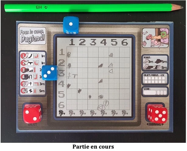 Test de Cosmo Duck Roll & Write Collection de Phil Vizcarro chez Cosmo Duck