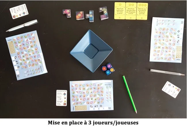 Test de Lanterns Dice de Chris Bryan chez Renegade Game Studios et Origames