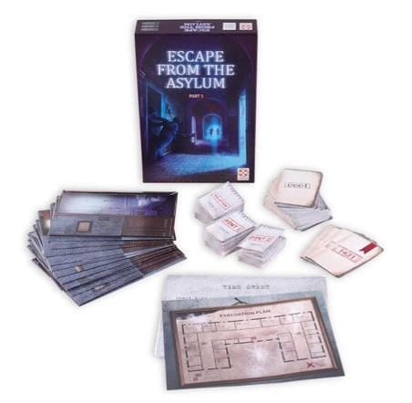 Test de Escape From The Asylum de Martin N. Adersen, Alexander Peshkov et Ekaterina Pluzhnikova chez Lifestyle Boardgames
